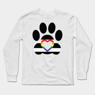 Pride Paw: LGBT Ally Pride Long Sleeve T-Shirt